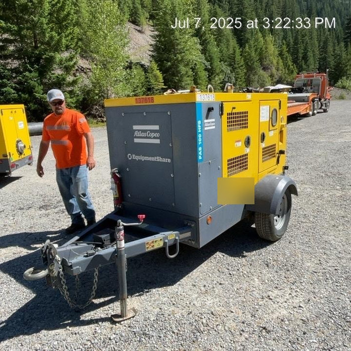 2021 ATLAS COPCO PAS 100 HF CS Enclosed