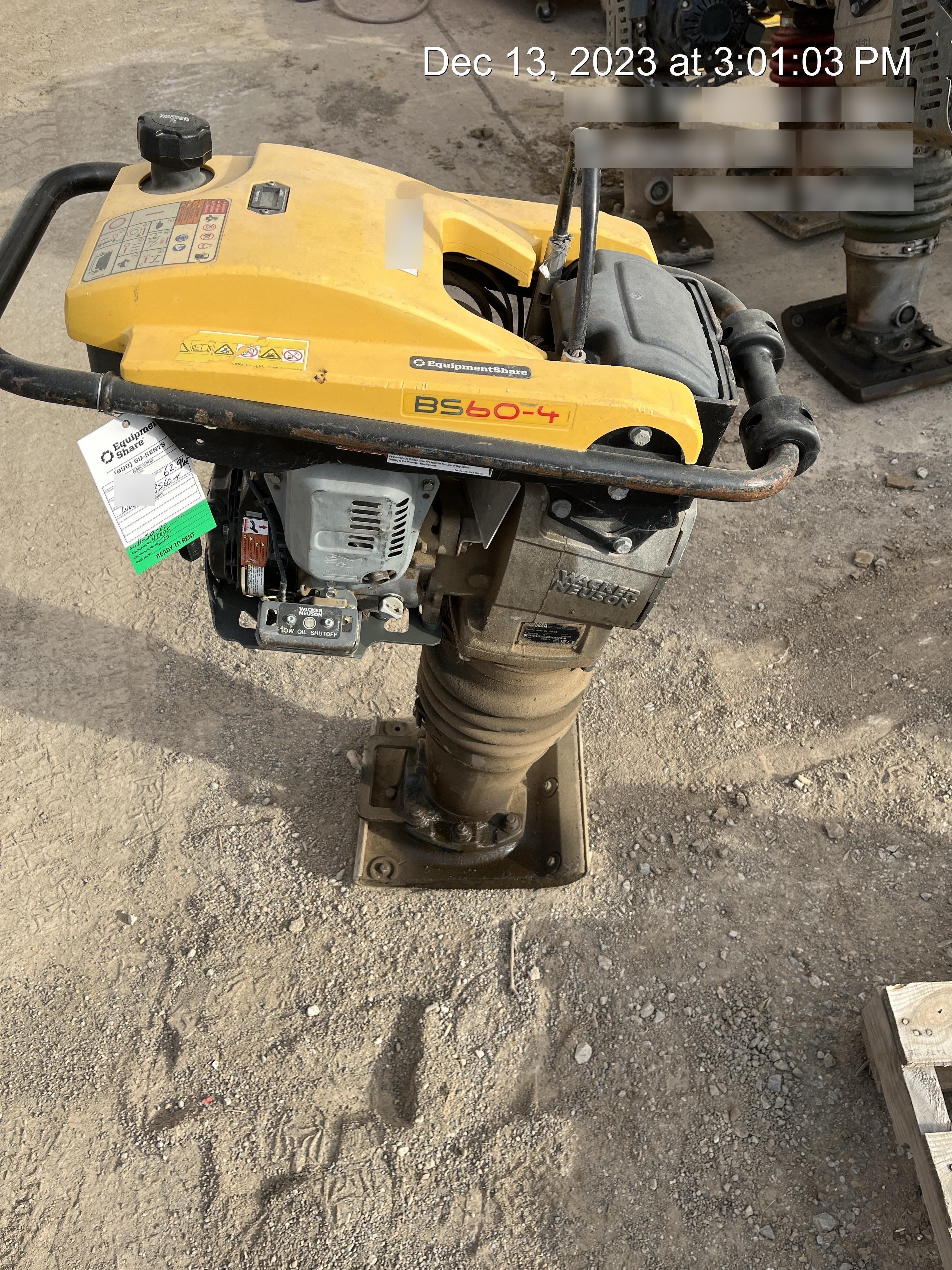 2019 WACKER NEUSON BS60-4As