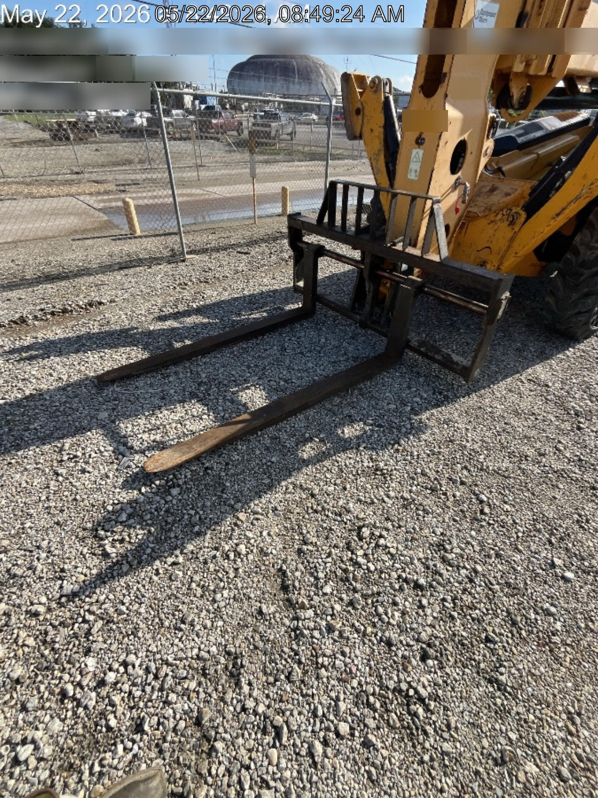 2019 JCB 510-56 Open ROPS, 74 HP, Solid Tires, Worklights, Beacon, Aux Hydraulics, Lifting Eye 72" Carriage/60" Forks