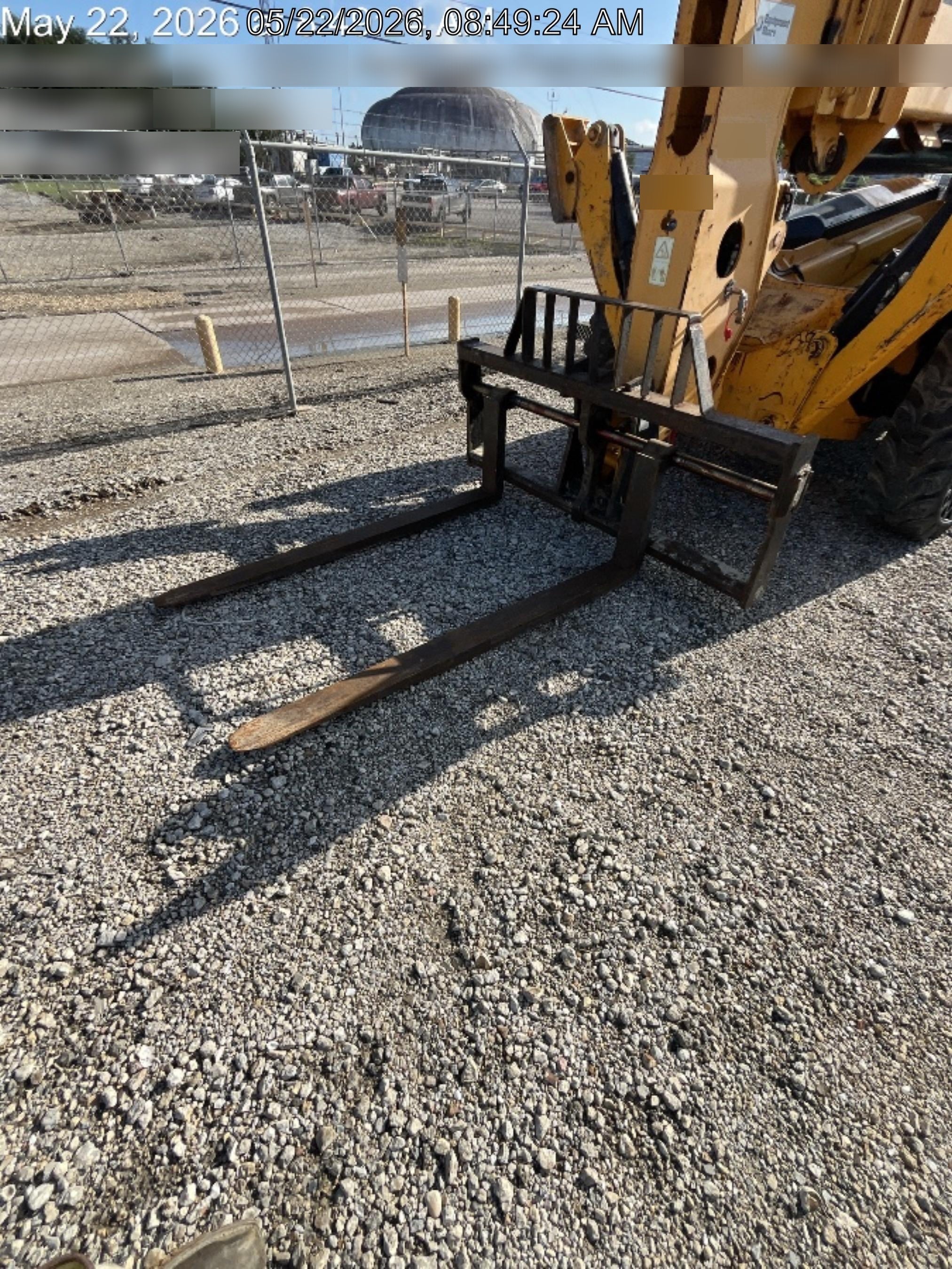 2019 JCB 510-56 Open ROPS, 74 HP, Solid Tires, Worklights, Beacon, Aux Hydraulics, Lifting Eye 72" Carriage/60" Forks