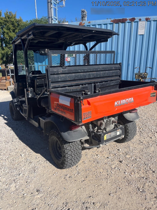 Kubota RTV-X1140W-H Kubota RTVX1140WH 4wd Utility Cart, LED Strobe, Windshield Tempered Glass, Pastic Canopy, Wire Harness Kit, Backup Alarm