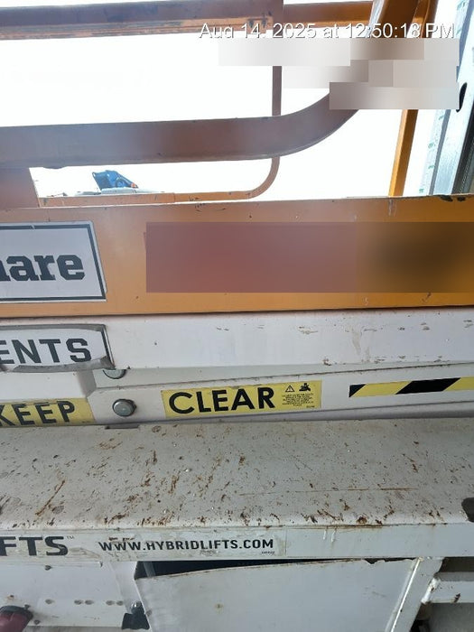 Custom Equipment HB-1430 Hy-Brid Scissor Lift
Platform capacity up to 670 lbs
Working height up to 20 ft
Weighs under 1,700 lbs
Non-marking wheels