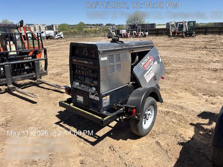 2020 Lincoln Electric Vantage 322 Welder Ready-Pak 3, Two wheel trailer, Fender and Light kit, Cable Rack