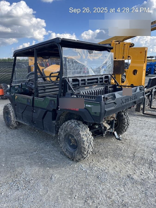 2019 Kawasaki Mule PRO-DXT Standard Options, Backup Alarm, Beacon, Plastic Hard Top, Poly Windshield, Horn Kit