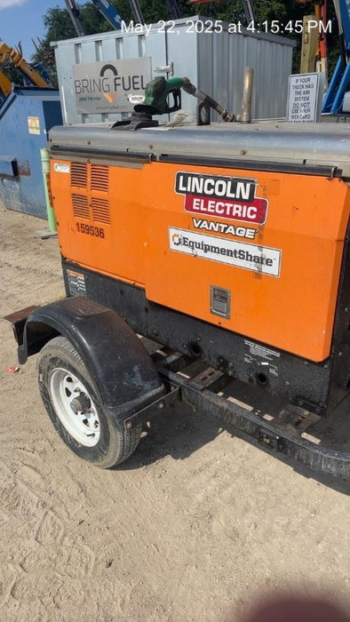 2021 Lincoln Electric Vantage 322 Vantage 322 Ready Pak 3 w/ Decals, ORANGE (includes trailer, cable rack, fender light kit) NO Telematics