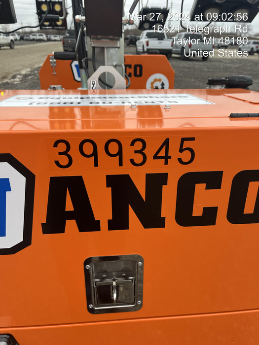 2024 Wanco WLTT-4MM4K Diesel, Deep Sea Controller, Shore Power Plug, Auto Start, (4) 350W LED Floodlights, 4kW Generator, 60 Gal Fuel Tank, 2" Ball, T3