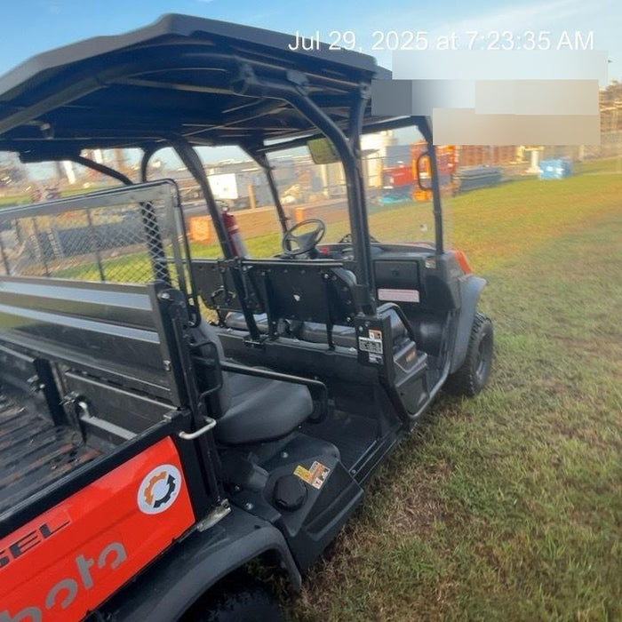 2022 Kubota RTV-X1140W-H Plastic Canopy, Windshield Acrylic Clear, LED Strobe Light, Wire Harness Kit, Back up Alarm