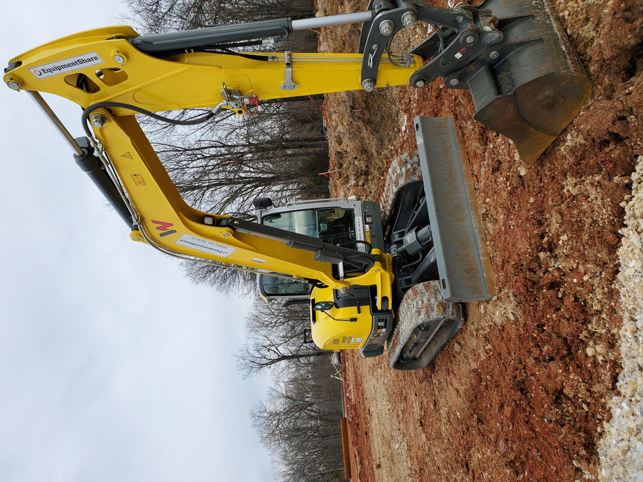 Wacker Neuson ET90 Cab, Long Dipperstick, Track, Bucket