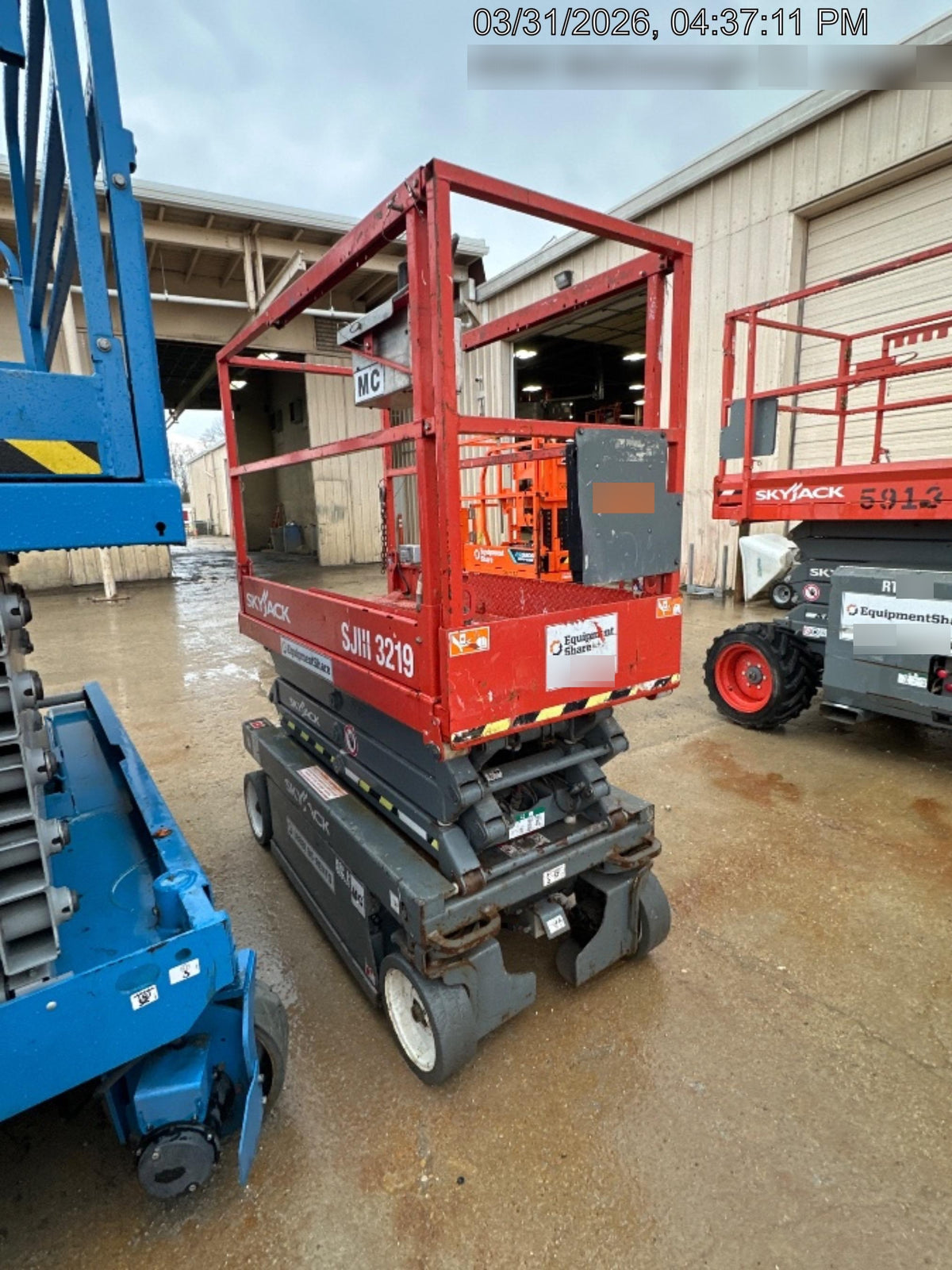 2018 Skyjack SJIII-3219 Standard Rental Specs