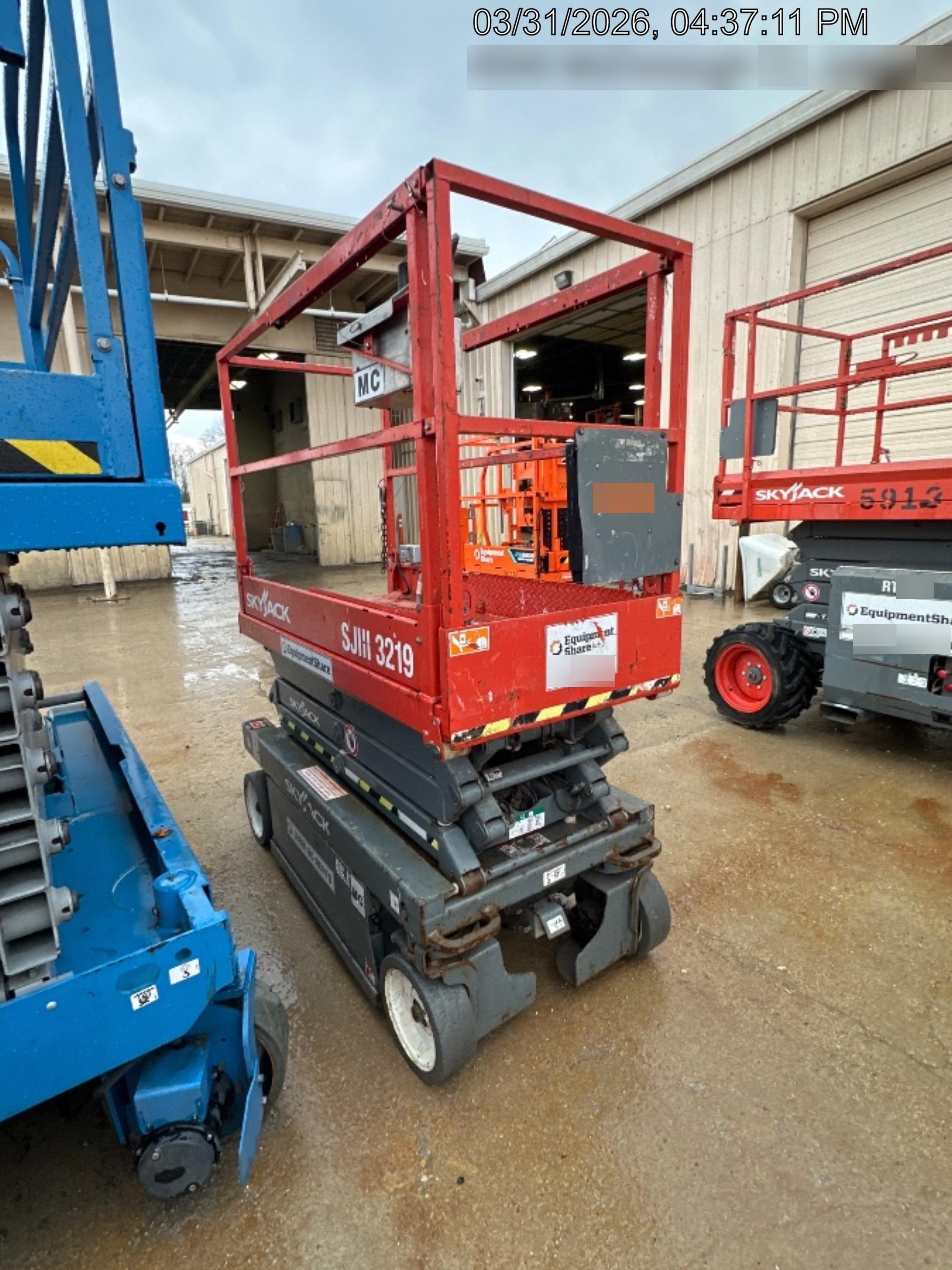 2018 Skyjack SJIII-3219 Standard Rental Specs