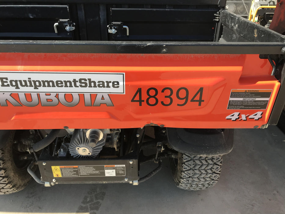 2019 Kubota RTV-X1140W-H 4WD, LED Strobe, Windshield Tempered Glass, Plastic Canopy, Wire Harness Kit, Backup Alarm