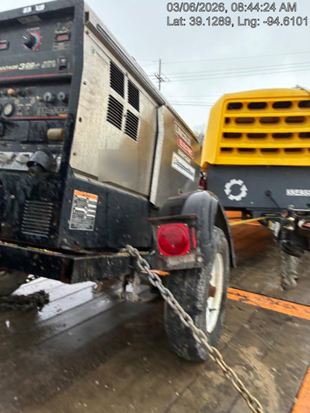 2019 Lincoln Electric Vantage 322 Ready-Pak 3, Two Wheel Trailer, Fender and Light Kit, Cable Rack