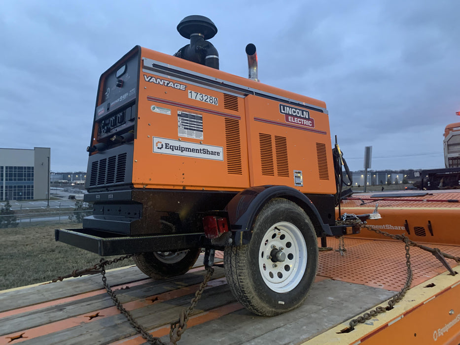 2021 Lincoln Electric Vantage 549X Ready Pak 3, ORANGE (includes trailer, cable rack, fender light kit)