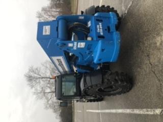 2019 Genie GTH-844 Cab/Heat/AC, Solid RT Tires, LED Work Lights, Beacon 60" QA Carriage, 48" Forks