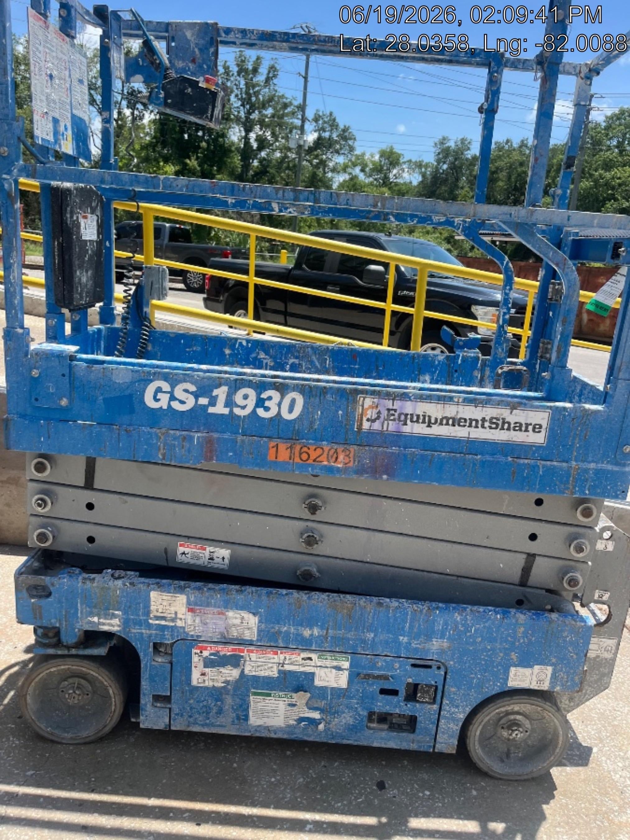 2020 Genie GS-1930 Solid Non Marking Tires, Beacon, Folding rails with half height swing gate