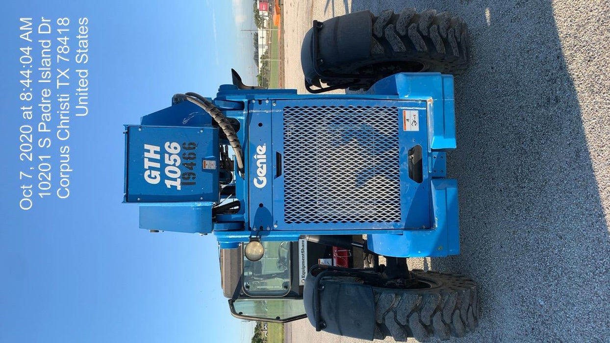 2018 Genie GTH-1056 Genie GTH-1056 w/Enclosed Cab w/HVAC, Work Lights, Solid Tires, Beacon, 60" Carriage and Forks