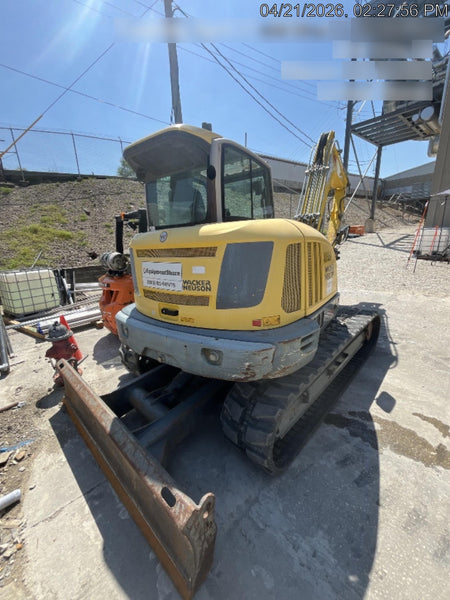 Wacker Neuson ET90 Cab, Long Dipperstick, Track, Bucket