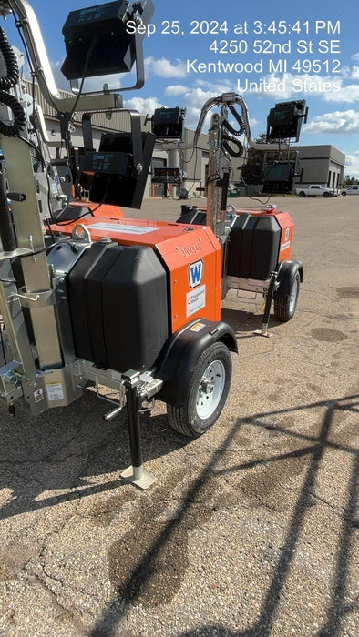 2024 Wanco WLTT-4MM4K Diesel, Deep Sea Controller, Shore Power Plug, Auto Start, (4) 350W LED Floodlights, 4kW Generator, 60 Gal Fuel Tank, 2" Ball, T3