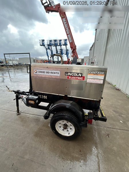 2018 Lincoln Electric Vantage 322 Lincoln Vantage 322 Welder Ready Pak 3 - Vantage 322, Trailer, Fender and light kit, Cable rack