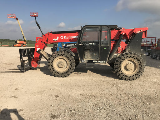 2019 Manitou MTA10055 Cab/Heat/Air, 120 HP, Solid Tires, Work Lights, Lift Hook, Auxiliary Hydraulics 66" Carriage and 60" Forks