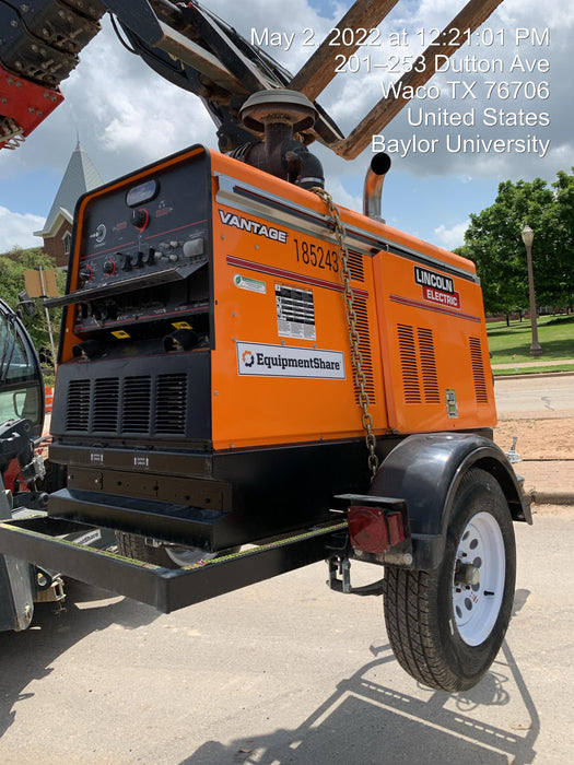2021 Lincoln Electric Vantage 549X Ready Pak 3, ORANGE (includes trailer, cable rack, fender light kit)