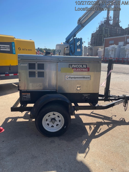 2019 Lincoln Electric Vantage 322 Welder Ready-Pak 3, Two wheel trailer, Fender and Light kit, Cable Rack