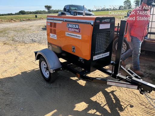 2023 Lincoln Electric LE400 Kubota V1505, Trlr, Cable Rack, Light Kit, ES Decals, T3