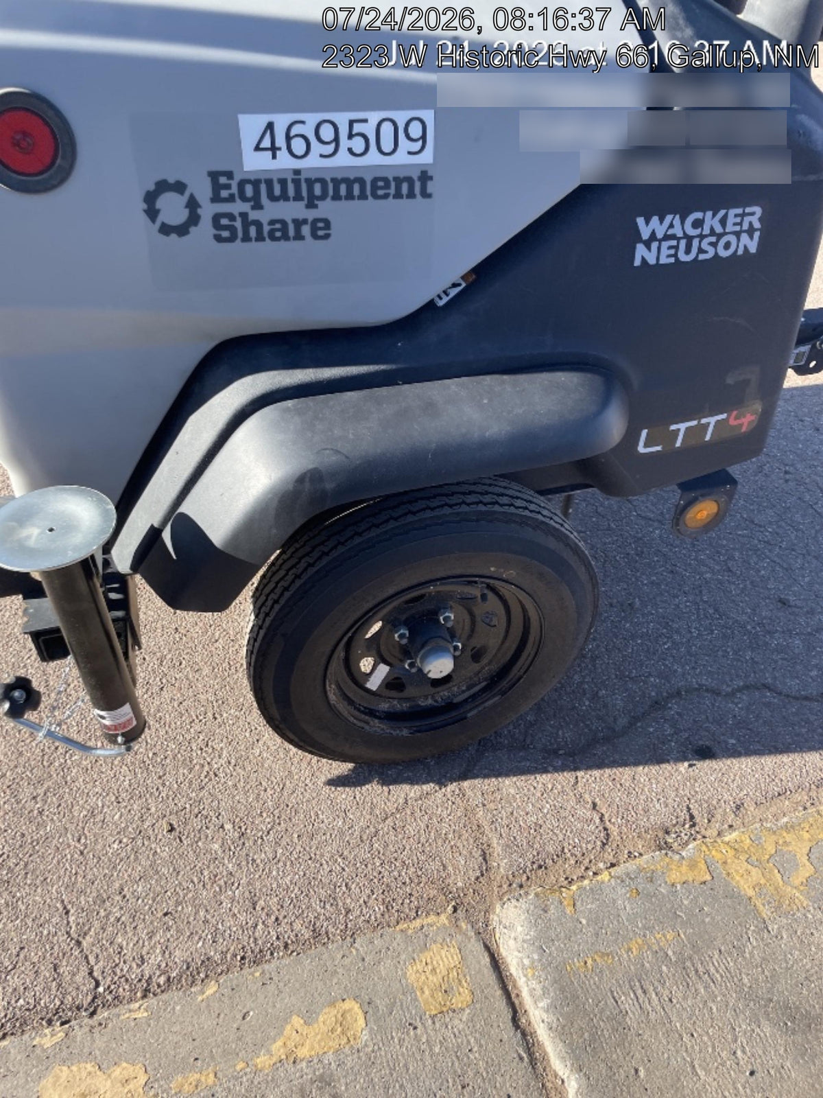 2024 Wacker Neuson LTT4 Diesel, Kohler KDW702, Deep Sea Controller, Auto Start, LED 320W, Bypass Outlet, T3
