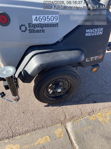 2024 Wacker Neuson LTT4 Diesel, Kohler KDW702, Deep Sea Controller, Auto Start, LED 320W, Bypass Outlet, T3