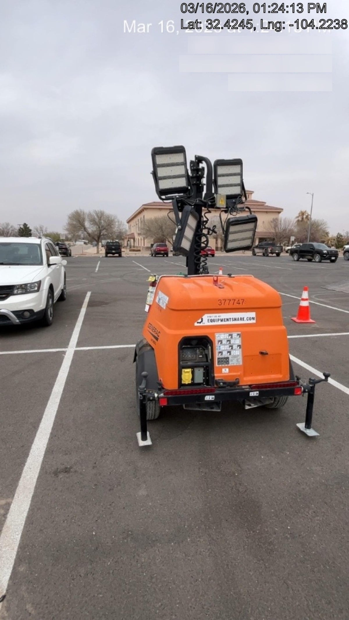 2023 Generac MLT2 Diesel, Flex Switch 120V Input, Powerzone Controller, 
(4) 320W LED Lights, 4kW Generator, 39.9 Gal Fuel Tank, 2" Ball, T3