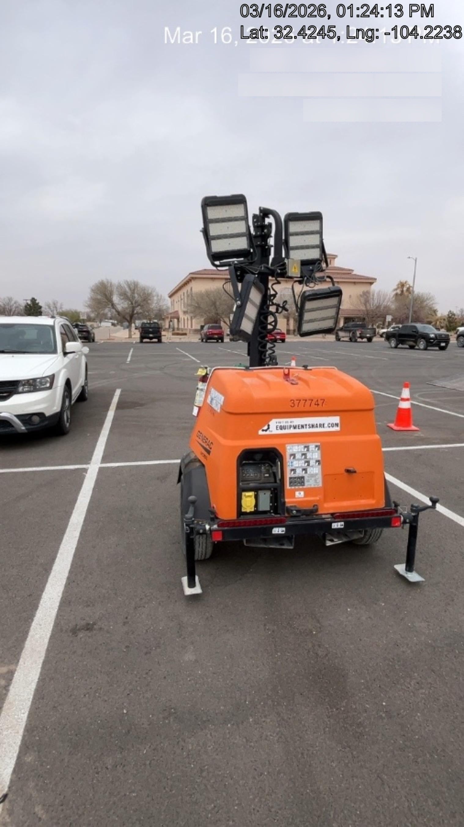2023 Generac MLT2 Diesel, Flex Switch 120V Input, Powerzone Controller, 
(4) 320W LED Lights, 4kW Generator, 39.9 Gal Fuel Tank, 2" Ball, T3