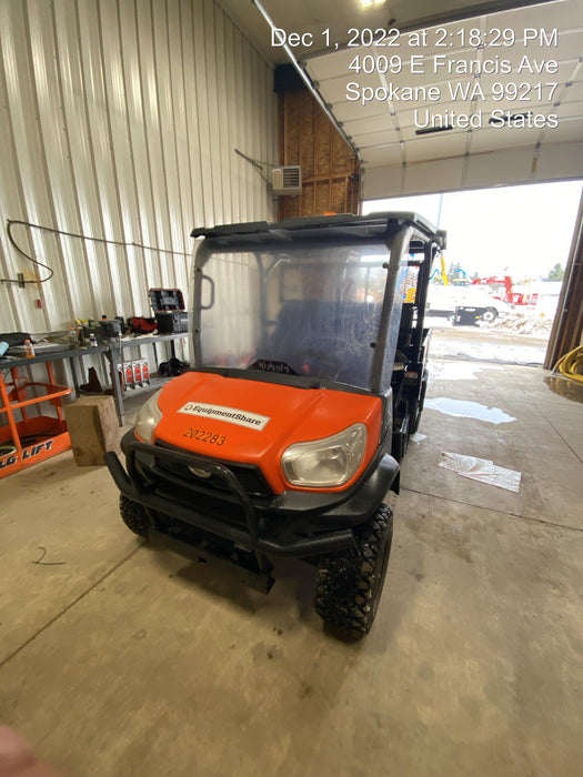 2022 Kubota RTV-X1140W-H Plastic Canopy, Windshield Acrylic Clear, LED Strobe Light, Wire Harness Kit, Back up Alarm
