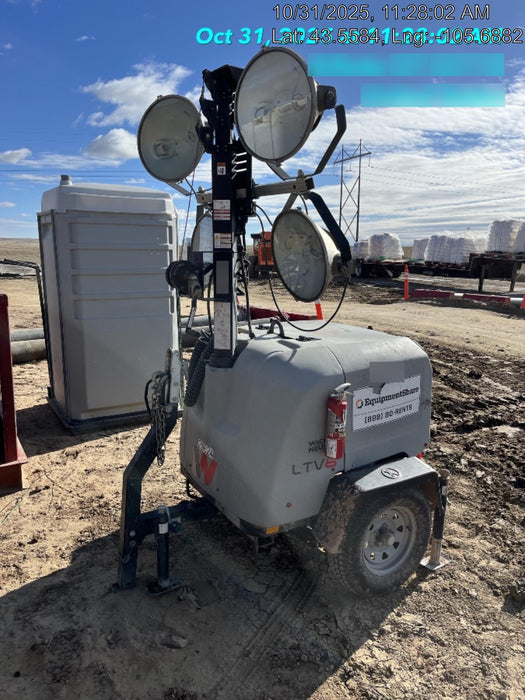 2018 Wacker Neuson LTV6L-MH Wacker Neuson LTV6L Mobile Light Tower w/Fuel Level Sensor Installed