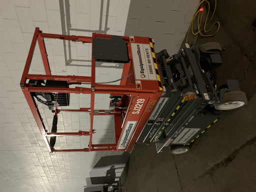 2020 Skyjack SJIII-3219 Solid NM Tires, Half height spring hinged entry gate, Dual Beacons, 800W Inverter