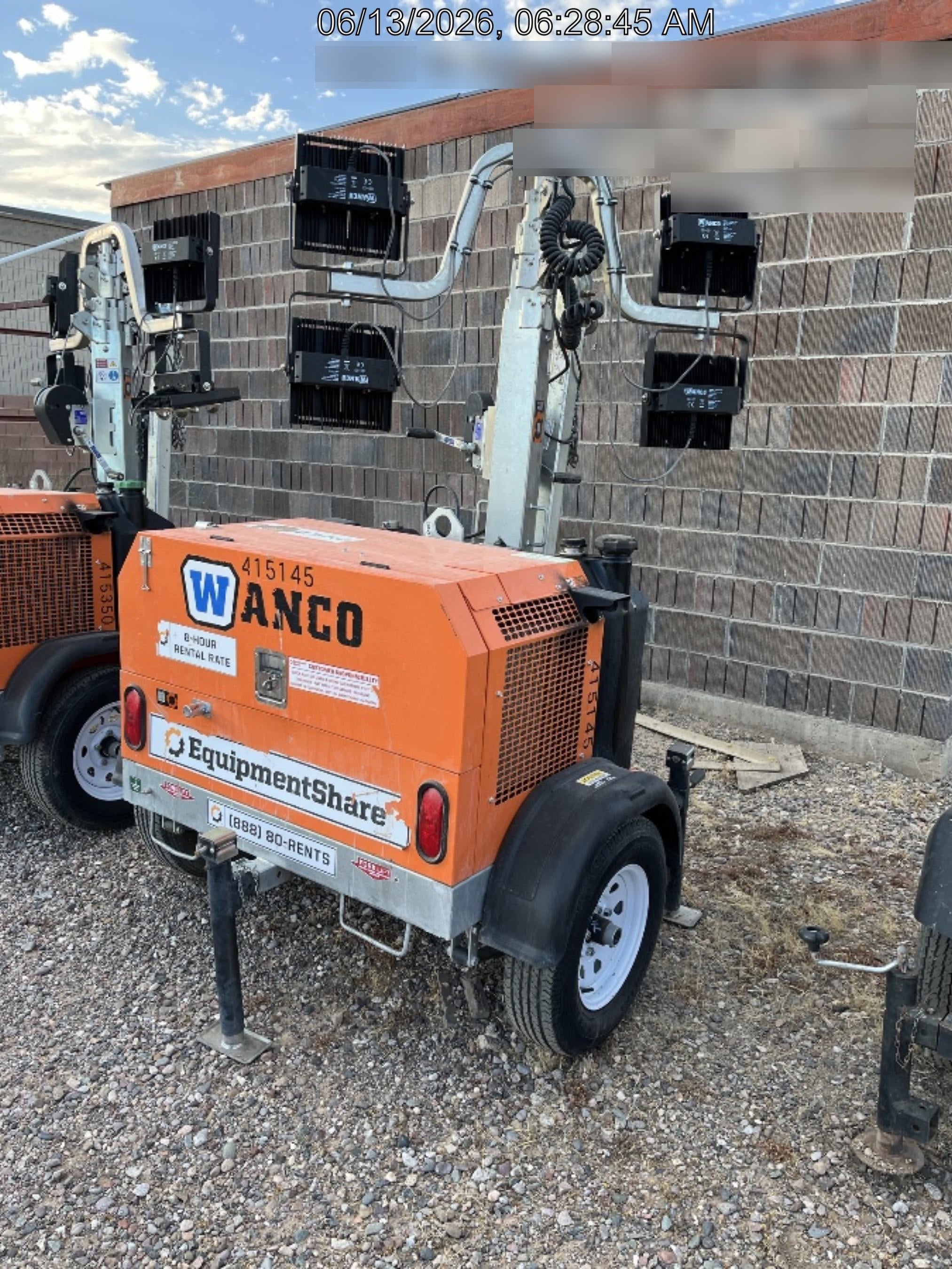 2024 Wanco WLTT-4MM4K Diesel, Deep Sea Controller, Shore Power Plug, Auto Start, (4) 350W LED Floodlights, 4kW Generator, 60 Gal Fuel Tank, 2" Ball, T3