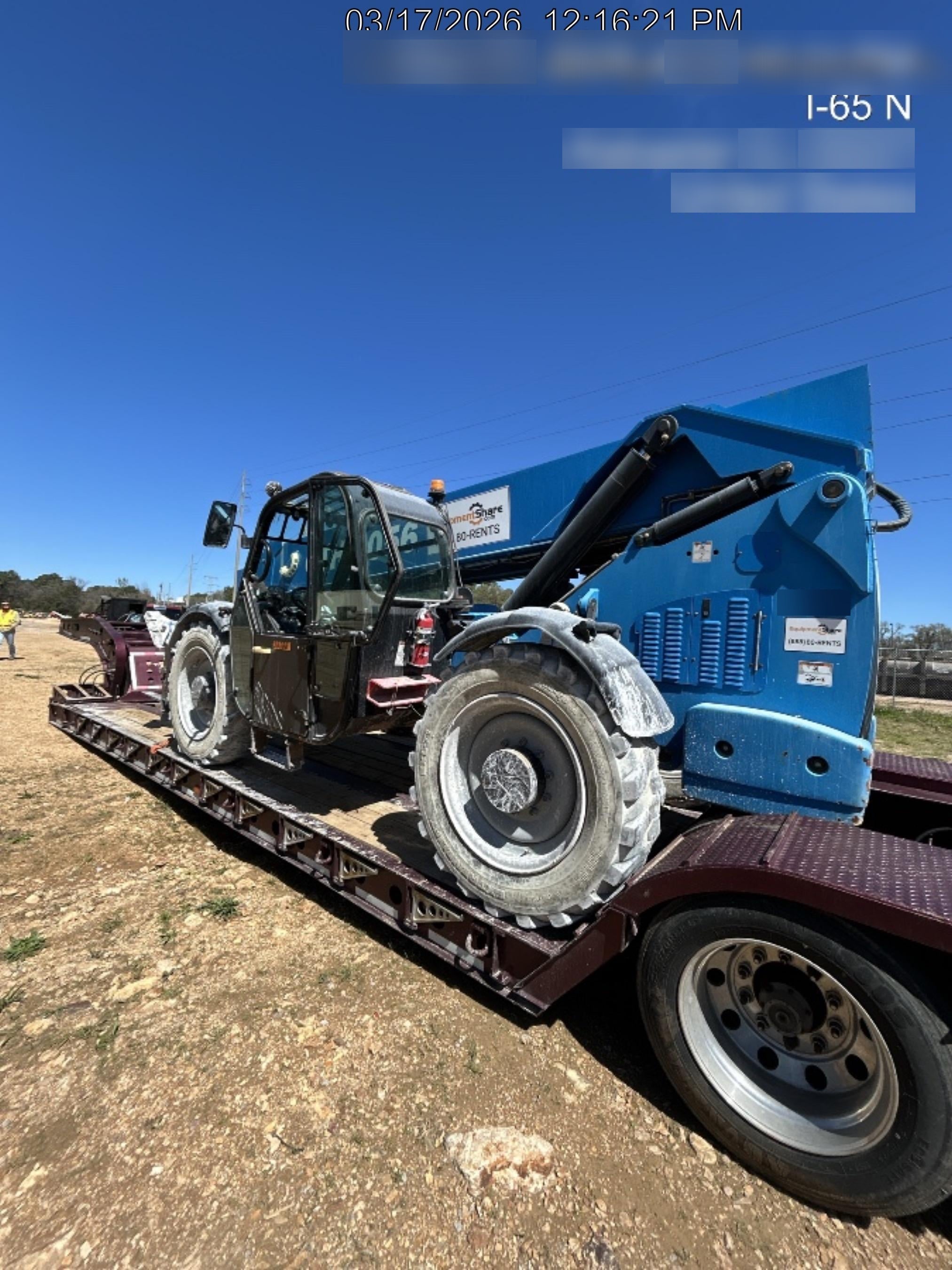 2019 Genie GTH-1056 Cab/Heat/AC, Solid RT Tires, LED Work Lights, Beacon 60" QA Carriage, 60" Forks