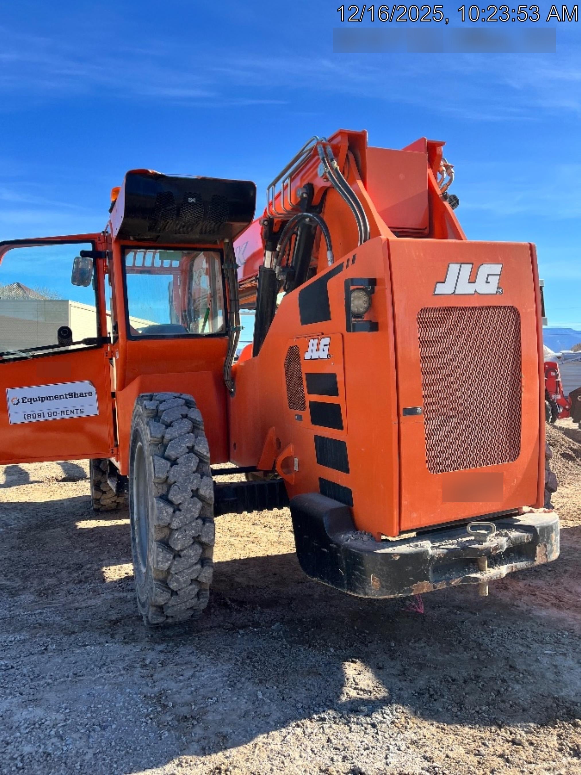 2019 Skytrak 6036 Cab/Heat/Air, Solid Tires, LED Work Lights, Beacon w/50" Carriage, 48" Pallet Forks