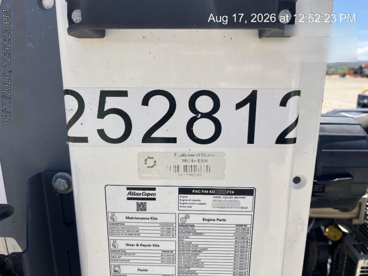 2022 ATLAS COPCO PAC F44 KD
