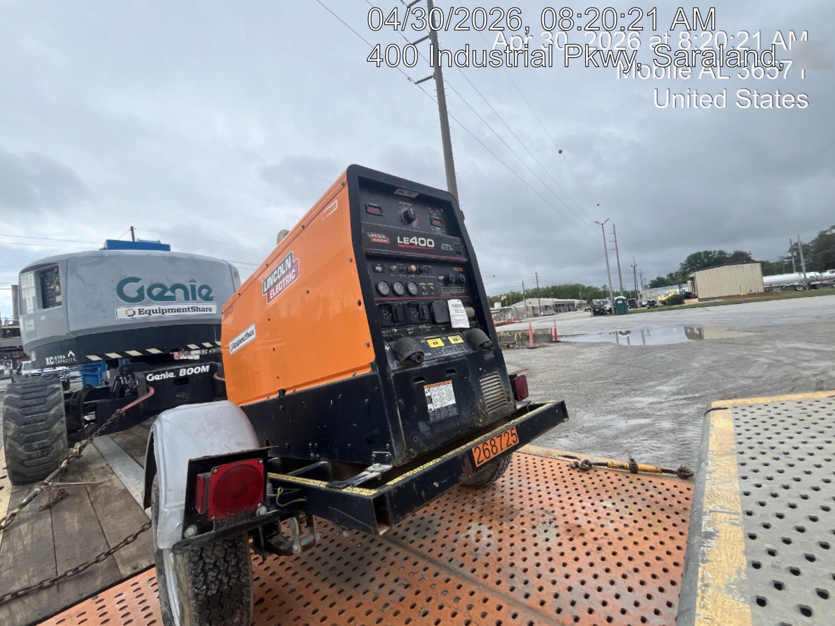 2022 Lincoln Electric LE400 Kubota V1505, Trlr, Cable Rack, Light Kit, ES Decals, T3