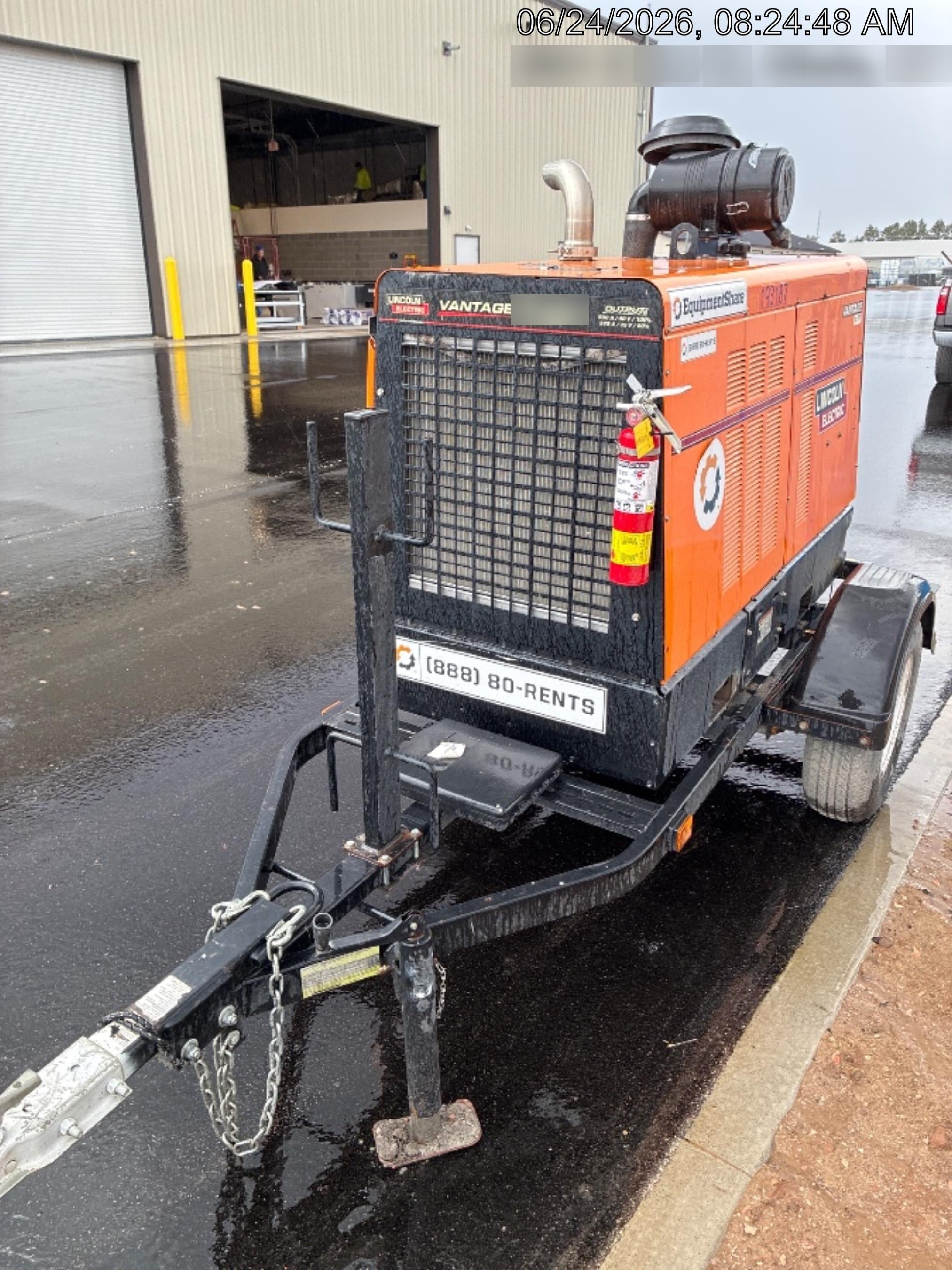 2021 Lincoln Electric Vantage 549X Ready Pak 3, ORANGE (includes trailer, cable rack, fender light kit)
