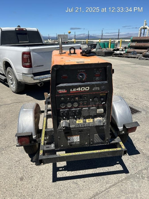 2022 Lincoln Electric LE400 Kubota V1505, Trlr, Cable Rack, Light Kit, ES Decals, T3