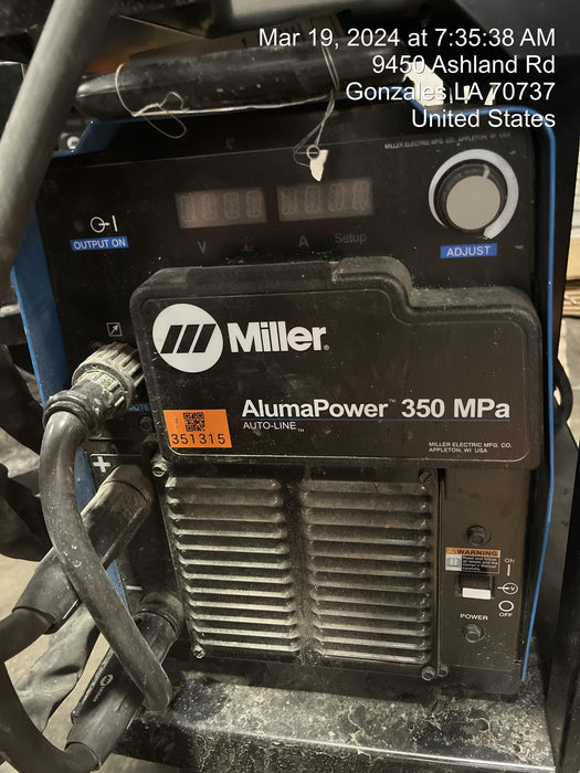 2023 MILLER ELECTRIC AlumaPower 350 MPA