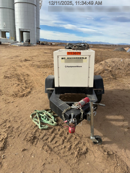 2020 Multiquip DLW400ESA4 400 amp Welder, 14kW, 120/240V, T4F Kubota, Trailer