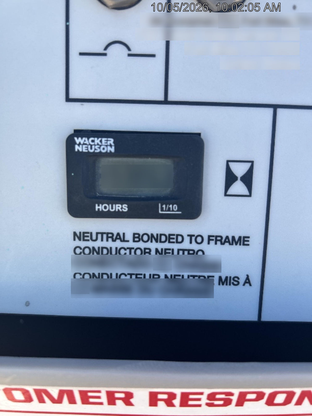 2019 Wacker Neuson LTV6L-MH Standard Options, ES Track Hardware, Fuel Level Sensor