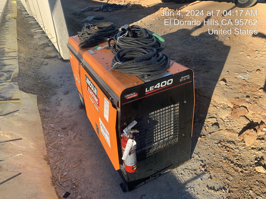 2022 Lincoln Electric LE400 Kubota V1505, Trlr, Cable Rack, Light Kit, ES Decals, T3