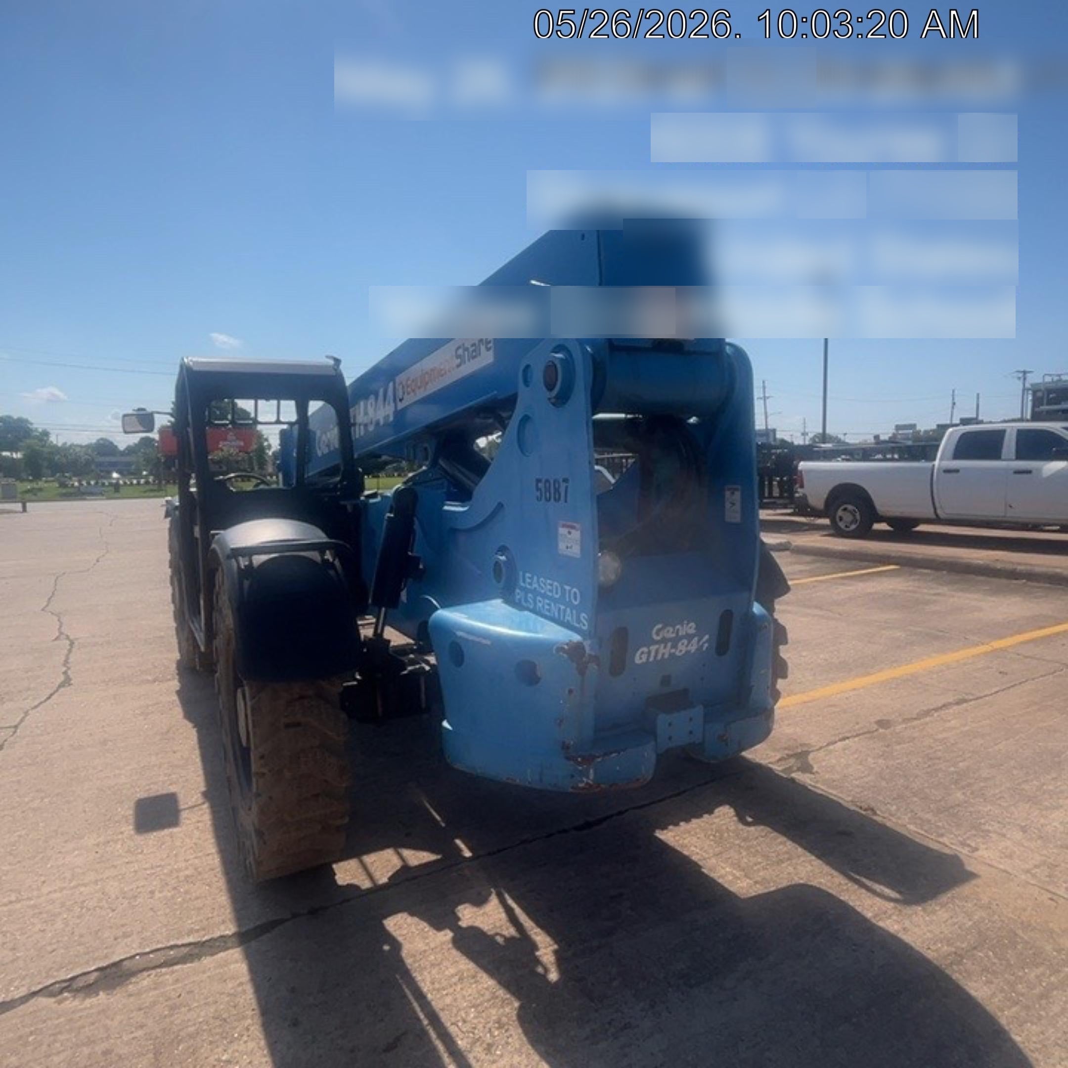 2017 Genie GTH-844 Genie GTH-844, Solid Tires, 60" carriage/forks, Open ROPS, Work Lights