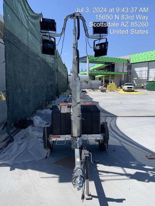 2024 Wanco WLTT-4MM4K Diesel, Deep Sea Controller, Shore Power Plug, Auto Start, (4) 350W LED Floodlights, 4kW Generator, 60 Gal Fuel Tank, 2" Ball, T3