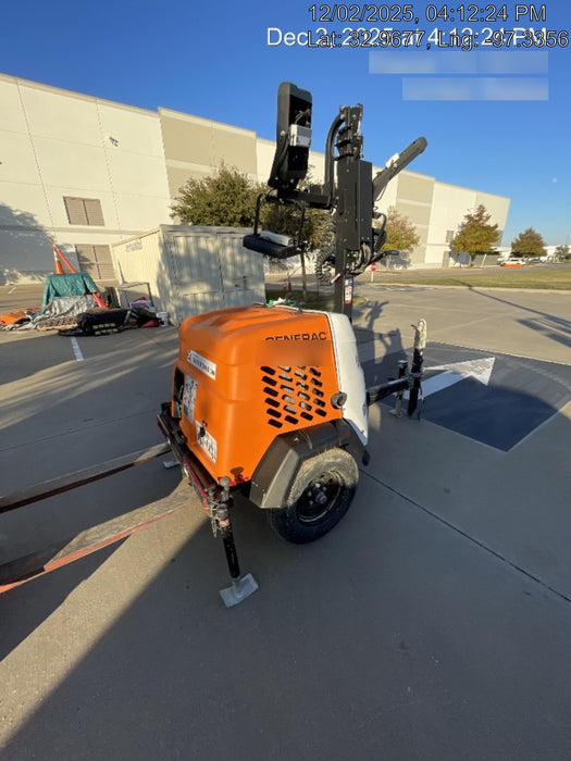 2024 Generac MLT2 Diesel, Flex Switch 120V Input, Powerzone Controller, 
(4) 320W LED Lights, 4kW Generator, 39.9 Gal Fuel Tank, 2" Ball, T3