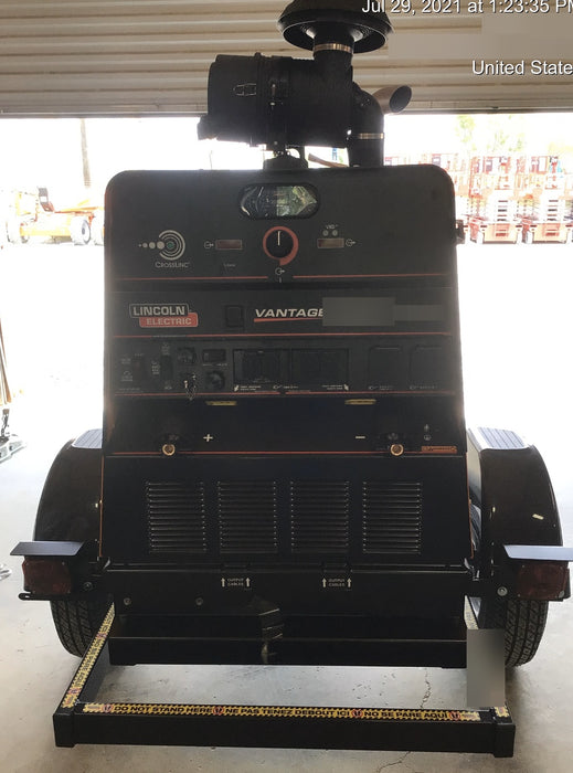 2021 Lincoln Electric Vantage 549X Ready Pak 3, ORANGE (includes trailer, cable rack, fender light kit)