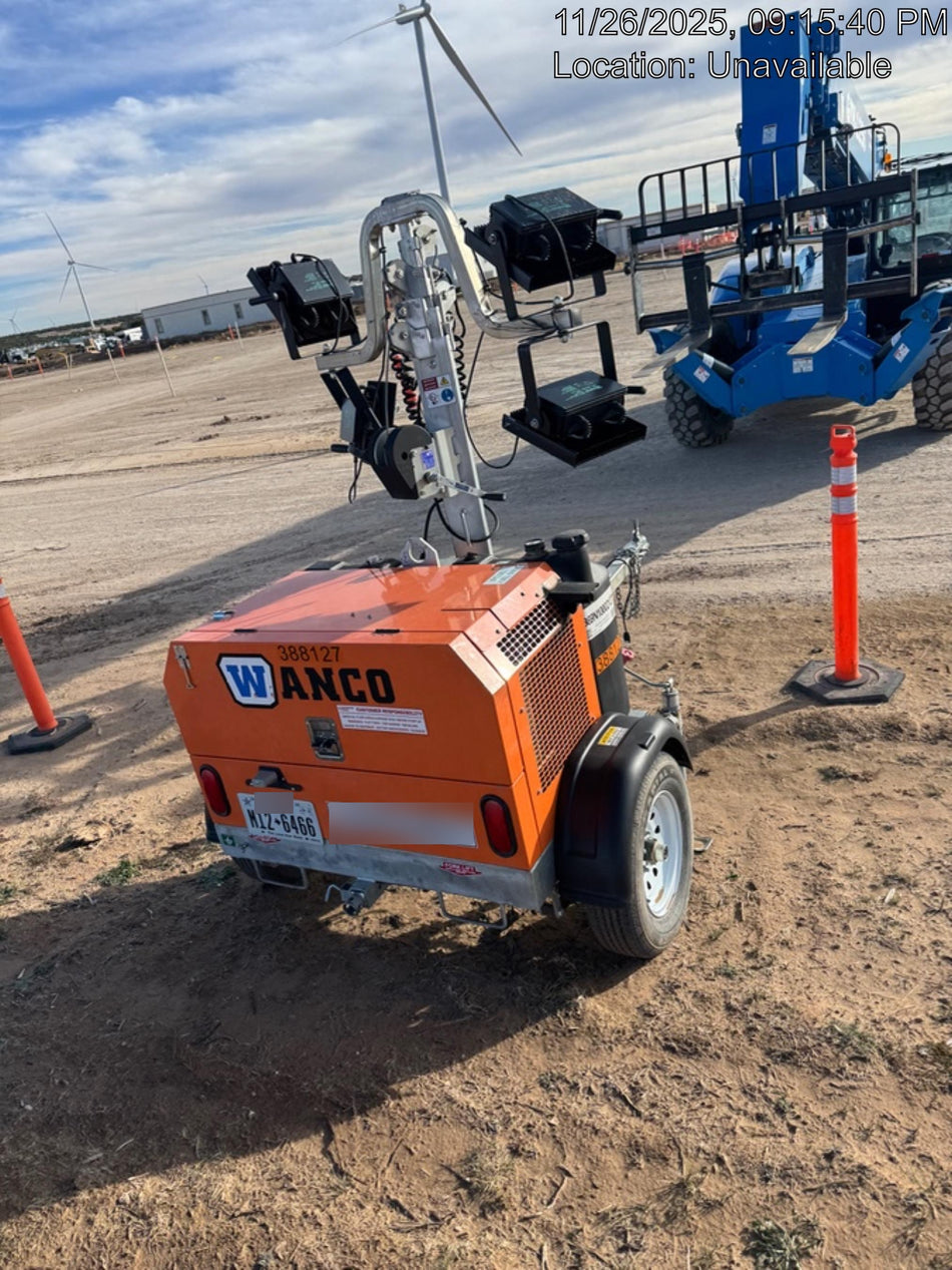 2024 Wanco WLTT-4MM4K Diesel, Deep Sea Controller, Shore Power Plug, Auto Start, (4) 350W LED Floodlights, 4kW Generator, 60 Gal Fuel Tank, 2" Ball, T3